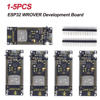 1-5 бр. Такса за разработване на ESP32 WROVER ESP-WROOM-32 Wi-Fi Bluetooth-модул съвместим с батерии блок 18650 за управление на умен дом