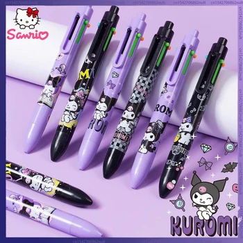 36шт Мультяшная Химикалка писалка Sanrio, 6 Цвята Красиви Дръжки Kuromi, Канцеларски материали, 0,5 Училище Офис Писалки за чертане, подаръци на децата За рожден Ден