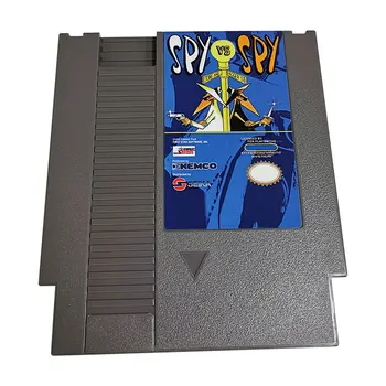 8-Битова детска карта на 72 контакт SPY VS SPY NTSC и Pal Версия Касета за игри за NES,