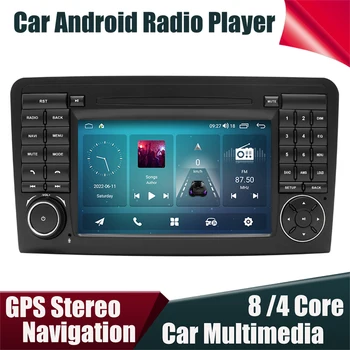 Android 12 Автомобилна Мултимедийна Навигационна GPS Система Стерео Радио Плеър За Mercedes Benz W164 X164 ML/GL-class ML350 Главното устройство BT