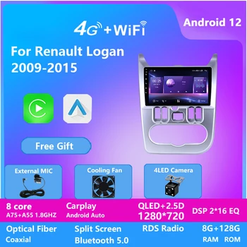 Android 8-ядрен автомобилен мултимедиен плеър на Android за Renault DUSTER/LOGAN 2009-2013 Стерео Видео Радио