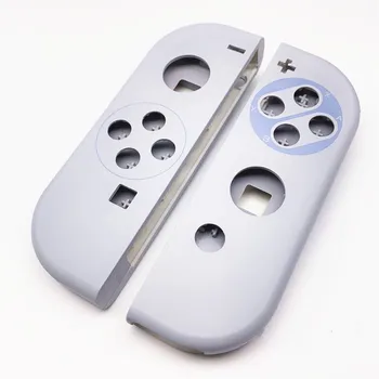 Left and Right Limited SFC Сив цвят за корпуса на Nintendo Switch, калъф с набор от бутони ABXY За контролер NS, калъф