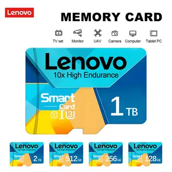 Lenovo е най-Новата Оригинална Карта памет Micro 2 TB 1 TB 512 GB 256 GB SD Флаш Карта и 128 GB За Игри на Nintendo Switch С мобилен Телефон С Камера Дрона