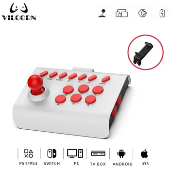 Аркаден джойстик Безжичен гейм контролер за PC/Android/IOS/Switch/PS3/PS4 бойна игра джойстик за Street Fighter/Mame