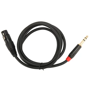 Аудио кабел XLR XLR Женски кабел 6,35 мм Позлатен 4,9 фута Чист звук не Позволява смущения за микрофон за усилвател на мощност