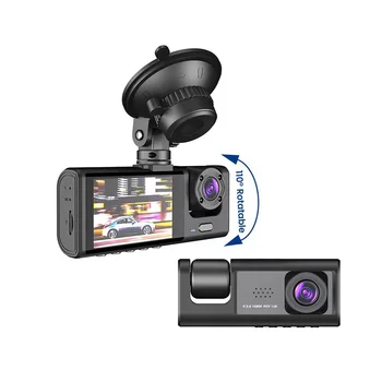 Видеорекордер, предна и задна камера, автомобилен видеорекордер, Автомобилен видеорекордер, Черна кутия на автомобила, FULL HD 1080P, wifi, рецепционист за нощно виждане за водача