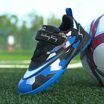Детски футболни обувки за тренировки на поляната, висококачествени спортни обувки, Безплатна доставка, юношески футболни обувки, Градинска футболни обувки за деца
