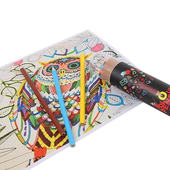 Детски Цветен живопис, Цветен молив Художествен Фигура Студентски Молив за Плътност на Набор от цветни Моливи, Канцеларски пособия за деца