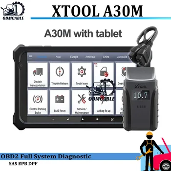 Диагностичен скенер XTOOL A30M OBD2 с 21 видове специални функции, автоматично четене на код с BT-интернет, доживотно безплатно обновяване