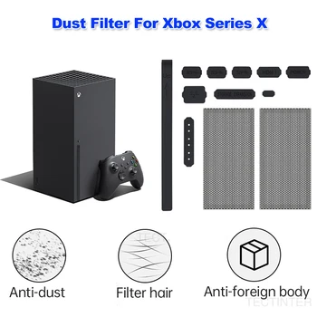 За конзолата Xbox Серия X Прахоустойчив филтър Отгоре и отзад, Прахоустойчив, носене, употреба, силиконови тапи за игрови аксесоари PS5 