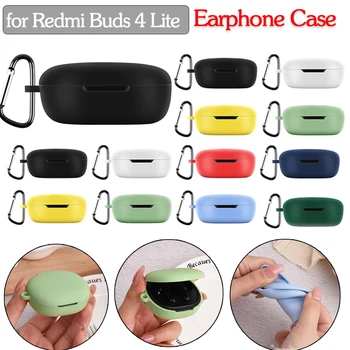 Калъф за слушалки, преносими безжични слушалки, калъфче с карабинер, аксесоари за Redmi Рецептори 4 Lite, прахоустойчив калъф за слушалки