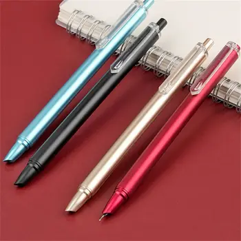 Луксозна качествена прибиращ писалка, 5 цвята, Финансов офис, студентски, училищни канцеларски материали, Писалка 0,38 мм