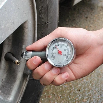 Метален манометър за автомобилни гуми АВТОМАТИЧЕН измерител на налягането на въздуха Тестер Диагностичен инструмент за Джип Bmw, Fiat, VW Audi Ford Honda Toyota