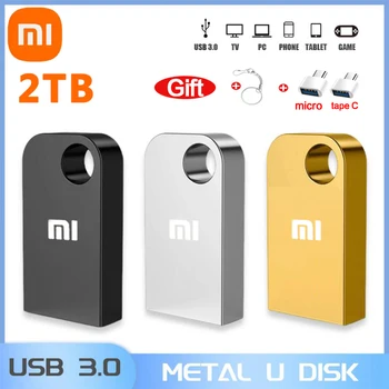 Мобилен телефон Xiaomi 2T 1T U Disk 2 TB/1tb/512 GB Високоскоростен Usb3.0 Type-C Компютър с Двойна употреба с двоен интерфейс Метална флаш памет