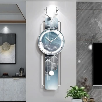 Модерен механизъм, стенни часовници, Модели за хола, Дизайн в Скандинавски Стил, Творчески Стилен Стенен часовник Digital Horloge Home Decoration AB50WC