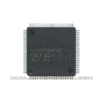 На чип за MCU CY91F524FHE, използвани за автомобили