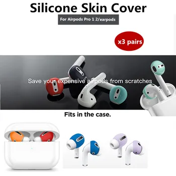 Силиконов калъф за Apple airpods Pro 1 2 мини-мини защитни амбушюры пъпки съвет за слушалки earpods аксесоари за слушалки
